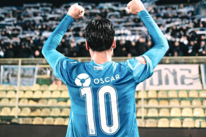 Ștefan Baiaram în tricoul Universității Craiova înaintea unui posibil transfer la PAOK.