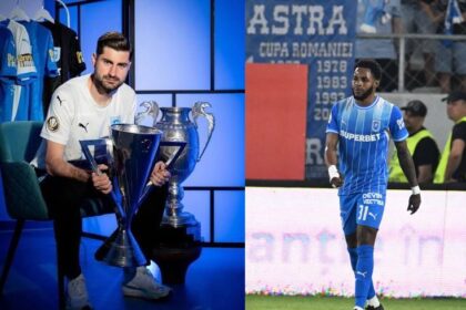 Florin Ștefan și Ronaldo Webster, doi fundași stânga care au trecut prin lotul Universității Craiova